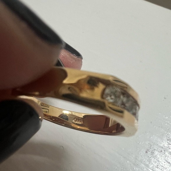 14K Gold Diamond Vintage Channel Set Band,  0.50ctw - Picture 8 of 9